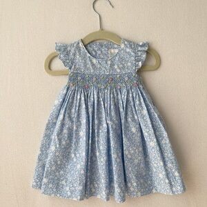 Edgehill Collection Blue Floral Smocked Dress NWT, 3M